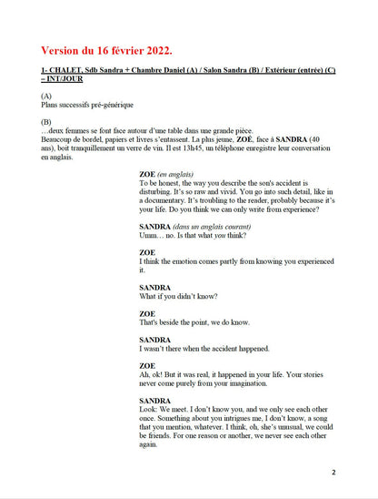Anatomy of a Fall Movie Script Screenplay Gift for Film Buffs Gift for Movie Lovers Gift for Friend Gift Idea Gift for Film Lovers Gifts