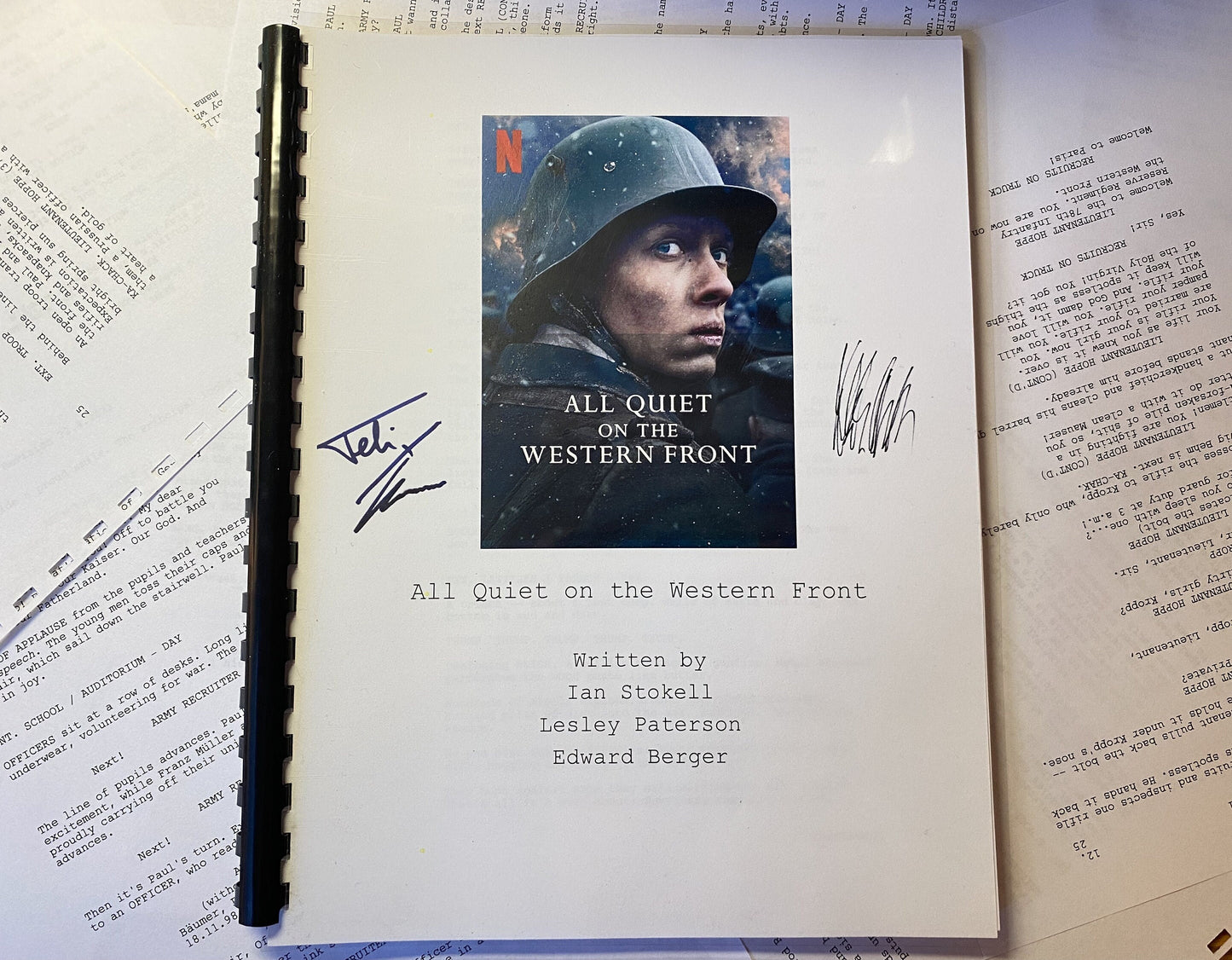 All Quiet on the Western Front Movie Script Screenplay Gift for Film Buffs Gift for Movie Lovers Gift Idea Movie Memorabilia Gift for Friend
