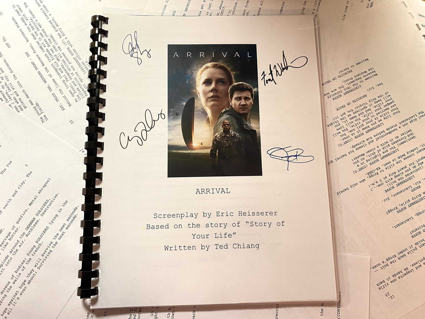 Arrival Movie Script Gift for Friends Screenplay Gift for Movie Lovers Memorabilia Movie Gift Ideas for Friends Movie Memorabilia Gift