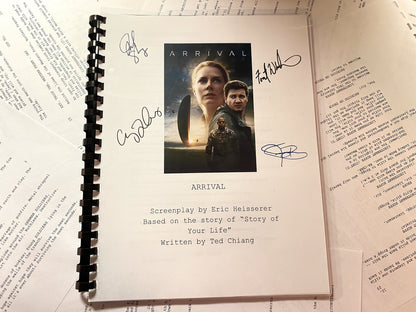 Arrival Movie Script Gift for Friends Screenplay Gift for Movie Lovers Memorabilia Movie Gift Ideas for Friends Movie Memorabilia Gift