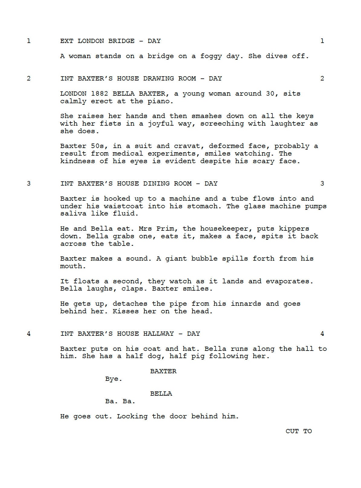 Poor Things Movie Script Gift for Film Buffs Gift for Movie Lovers Gift for Friend Memorabilia for Film Gift Ideas