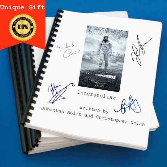 Interstellar Movie Script Gift for Film Buffs Gift for Movie Lovers Memorabilia Movie Gift for Him Gift Idea Gift for Film Lover Gift Ideas