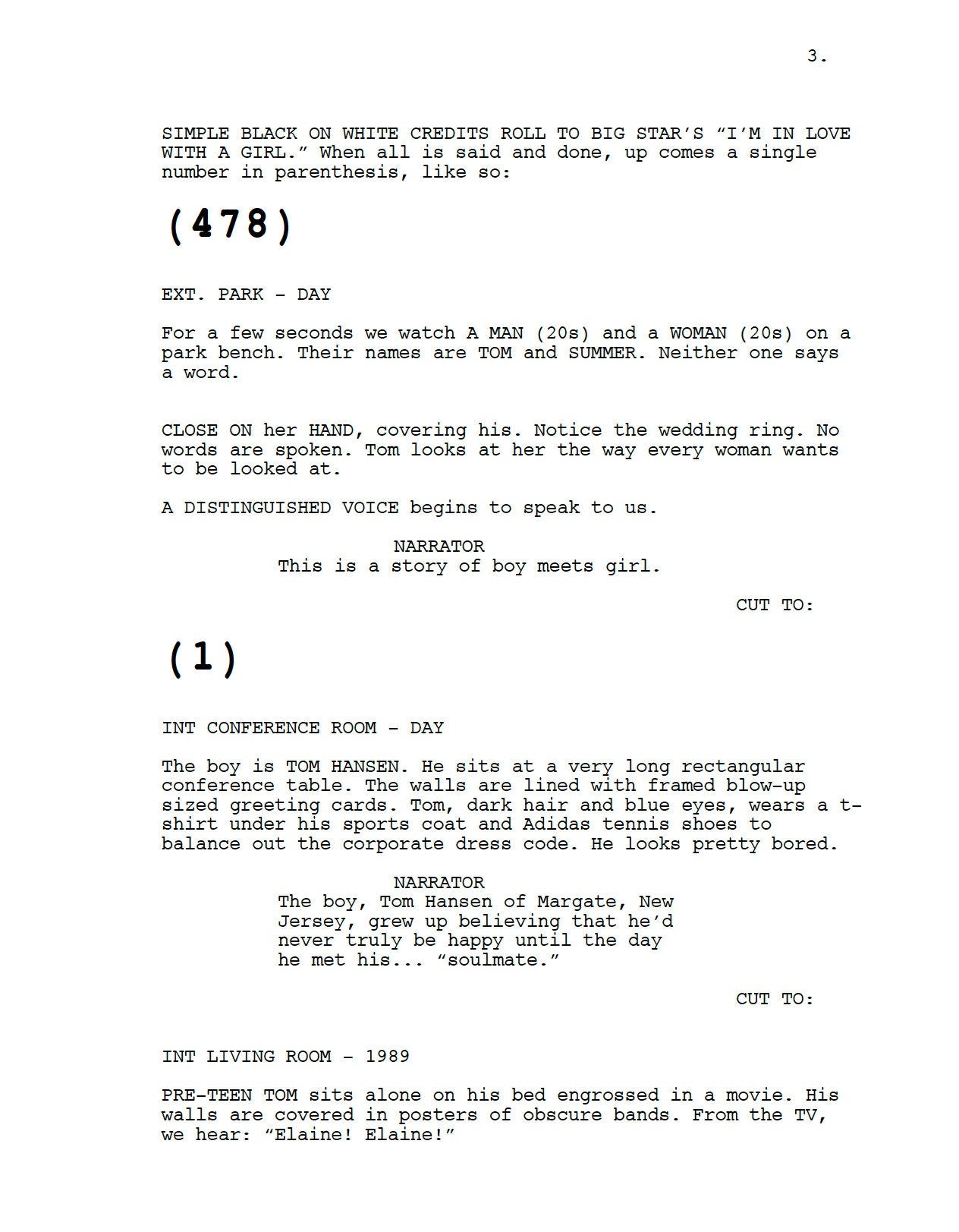 500 Days of Summer Movie Script Screenplay Gift for Friends Birthday Gift for Movie Lovers Gift Idea Movie Memorabilia Customizable Print