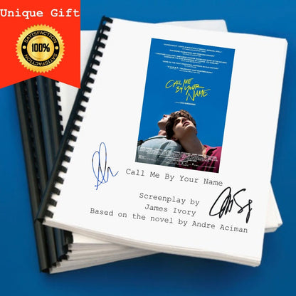 Call Me By Your Name Movie Script Screenplay Gift for Film Buffs Gift for Movie Lovers Gift Idea Movie Memorabilia Gift for Friend Gifts