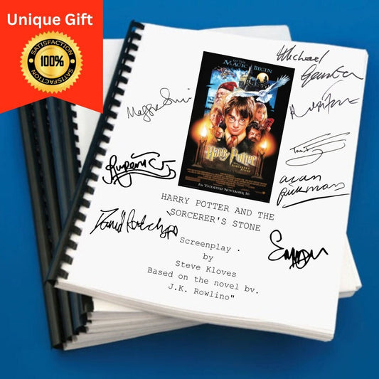 Harry Potter and the Sorcerer's Stone Movie Script Screenplay Gift for Film Buffs Gift for Movie Lovers Gift Idea Movie Memorabilia Gifts