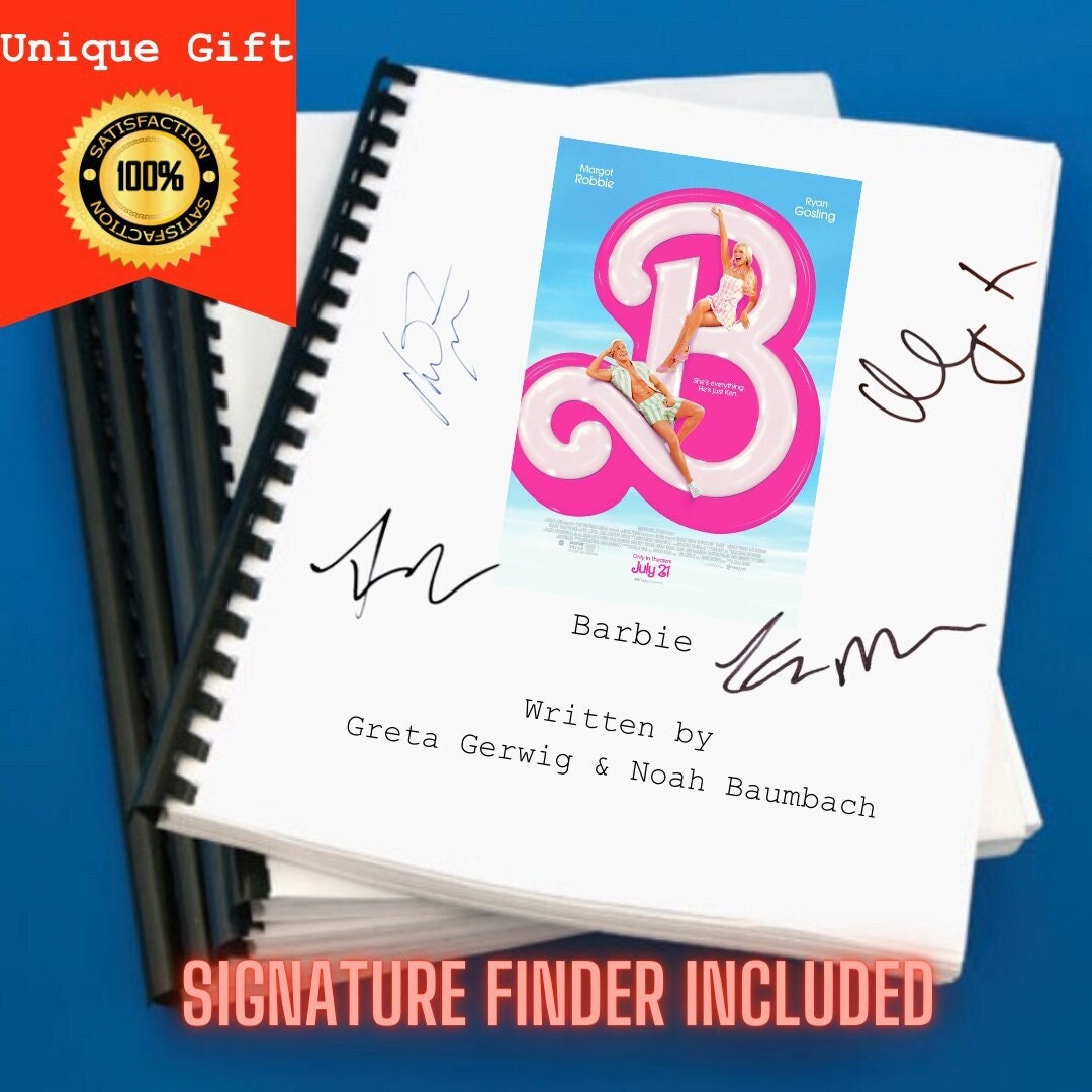 Barbie Movie Script Screenplay Gift for Film Buffs Gift for Movie Lovers Gift Idea Movie Memorabilia Gift for Friend Gift Ideas Film Gifts