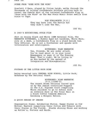 Blackkklansman Movie Script Screenplay Gift for Film Buff Gift for Movie Lover Gift Idea Movie Memorabilia Gift for Friend Gift Idea Gift