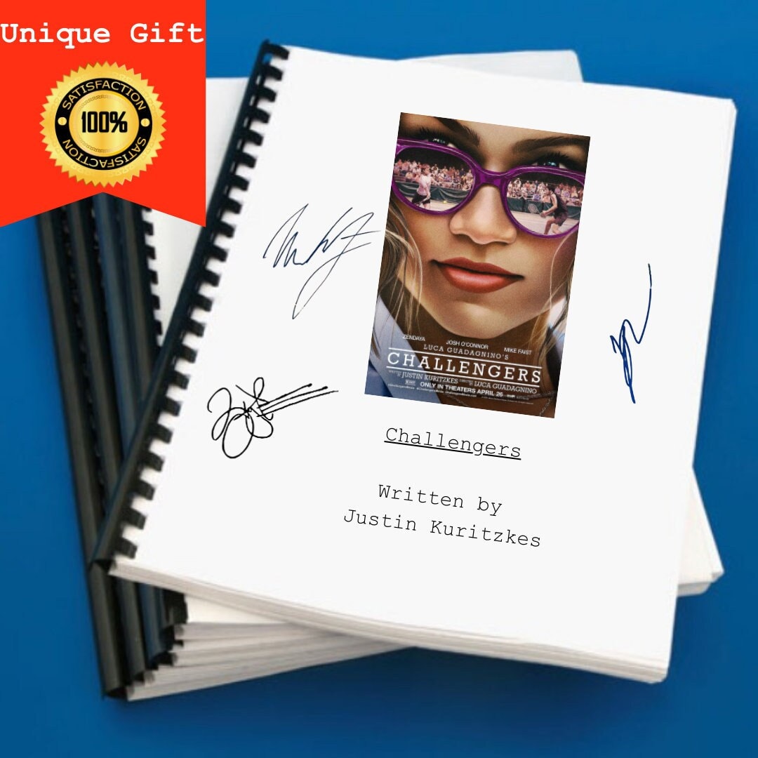 Challengers Movie Script Screenplay Gift for Film Buffs Gift for Movie Lovers Gift Idea Movie Memorabilia Gift for Friend Gift Ideas Gift