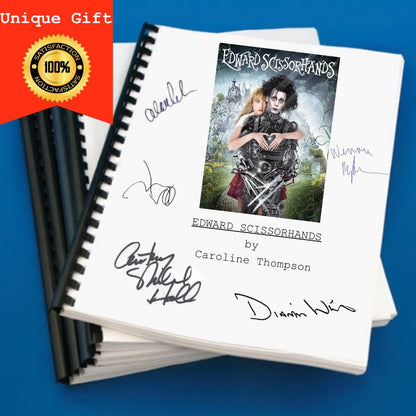 Edward Scissorhands Movie Script Gift for Film Buffs Gift for Film Lovers Gift for Movie Lover Gift Idea Memorabilia for Film Best Gifts