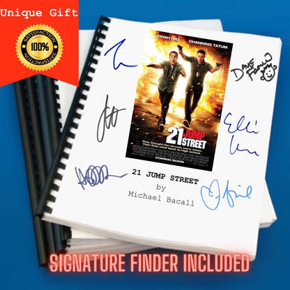 21 Jump Street Movie Script, Gift for Film Buffs