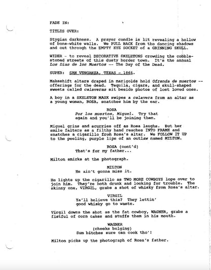 Ghost Rider Movie Script Screenplay Gift for Film Buffs Gift for Movie Lovers Gift Idea Movie Memorabilia Gift for Friend Gift Ideas Gift
