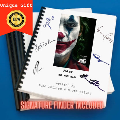 Joker Movie Script Screenplay Gift for Film Buffs Gift for Movie Lovers Gift Idea Movie Memorabilia Gift for Friend Gift Ideas Gift