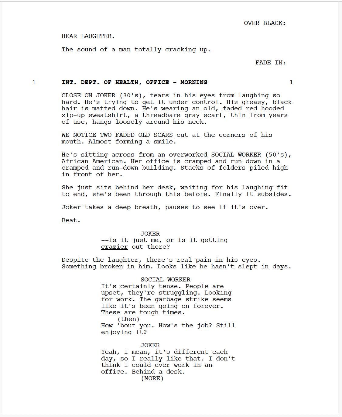 Joker Movie Script Screenplay Gift for Film Buffs Gift for Movie Lovers Gift Idea Movie Memorabilia Gift for Friend Gift Ideas Gift