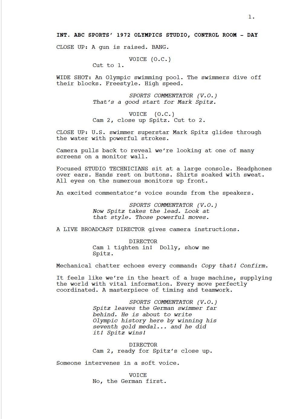 September 5 Movie Script Screenplay Gift for Film Buffs Gift for Movie Lovers Gift Idea Movie Memorabilia Gift for Friend Gift Ideas Gift
