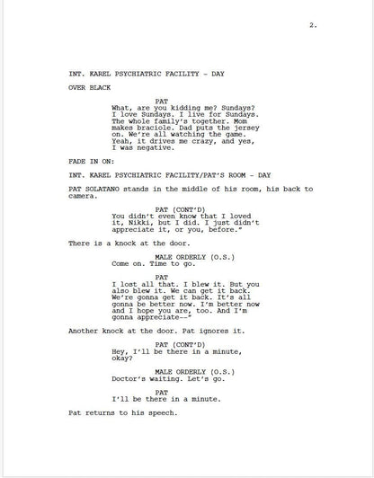 The Silver Linings Playbooks Movie Script Screenplay Gift for Film Buffs Gift for Movie Lovers Gift Idea Movie Memorabilia Gift for Friend