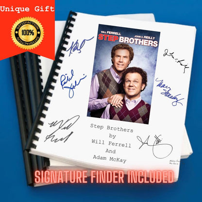 Step Brothers  Movie Script Screenplay Gift for Film Buffs Gift for Movie Lovers Gift Idea Movie Memorabilia Gift for Friend Gift Ideas Gift