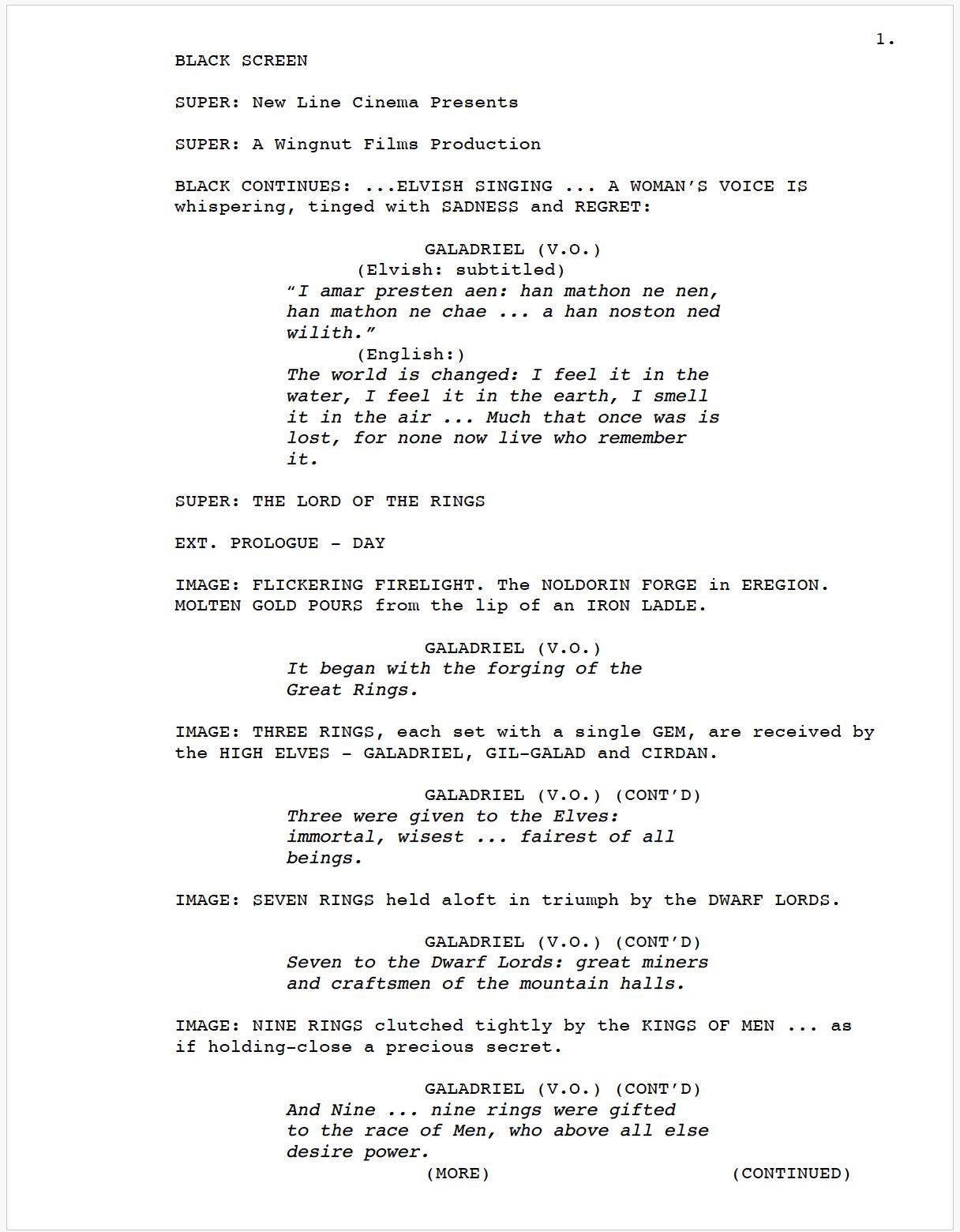 The Lord of the Rings Fellowship of the Rings Movie Script Screenplay Gift for Film Buffs Gift for Movie Lover Gift Idea Movie Memorabilia