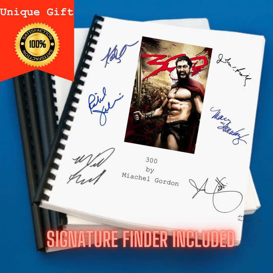 300 Movie Script Screenplay Gift for Film Buffs Gift for Movie Lovers Gift Idea Movie Memorabilia Gift for Friend Gift Ideas Gift