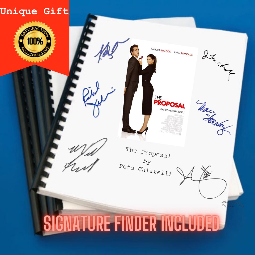 The Proposal Movie Script Screenplay Gift for Film Buffs Gift for Movie Lovers Gift Idea Movie Memorabilia Gift for Friend Gift Ideas Gift