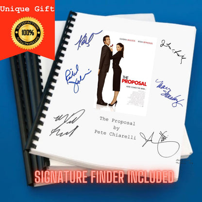 The Proposal Movie Script Screenplay Gift for Film Buffs Gift for Movie Lovers Gift Idea Movie Memorabilia Gift for Friend Gift Ideas Gift