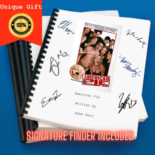 American Pie Movie Script Screenplay Gift for Film Buffs Gift for Movie Lovers Gift Idea Movie Memorabilia Gift for Friend Gift Ideas Gift