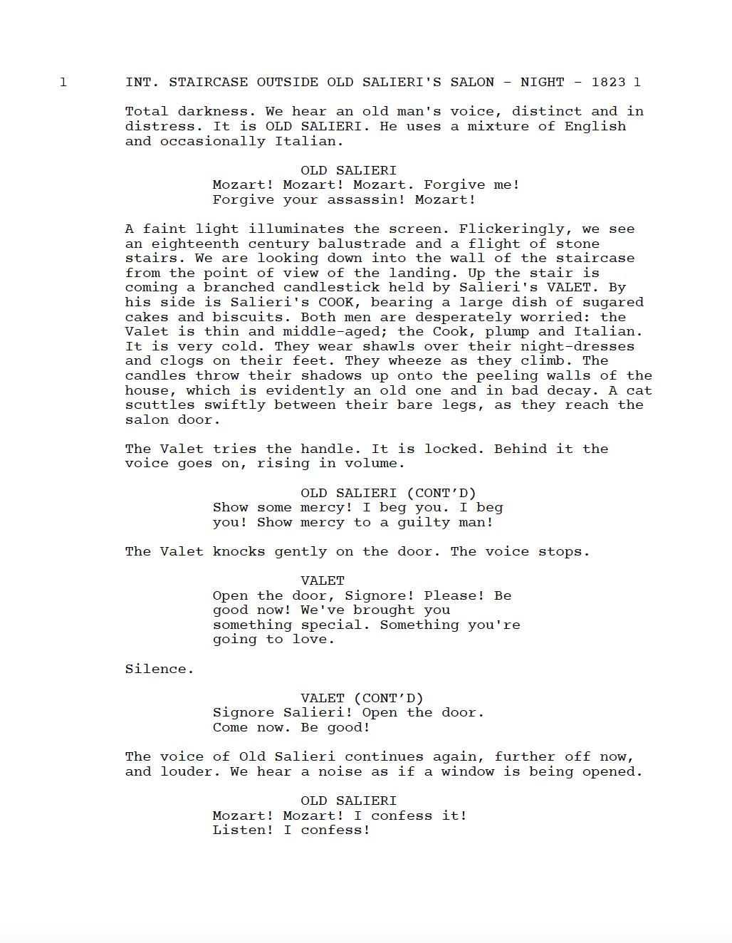 Amadeus Movie Script Screenplay Gift for Film Buffs Gift for Movie Lovers Gift Idea Movie Memorabilia Gift for Friend Gift Ideas
