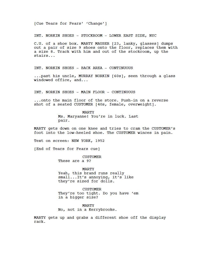 Marty Supreme Movie Script Screenplay Gift for Film Buffs Gift for Movie Lovers Gift Idea Movie Memorabilia Gift for Friend Gift Ideas