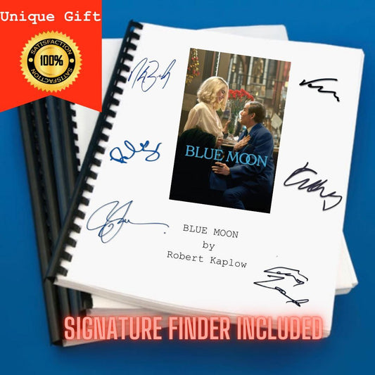 Blue Moon Movie Script Screenplay Gift for Film Buffs Gift for Movie Lovers Gift Idea Movie Memorabilia Gift for Friend Gift Ideas
