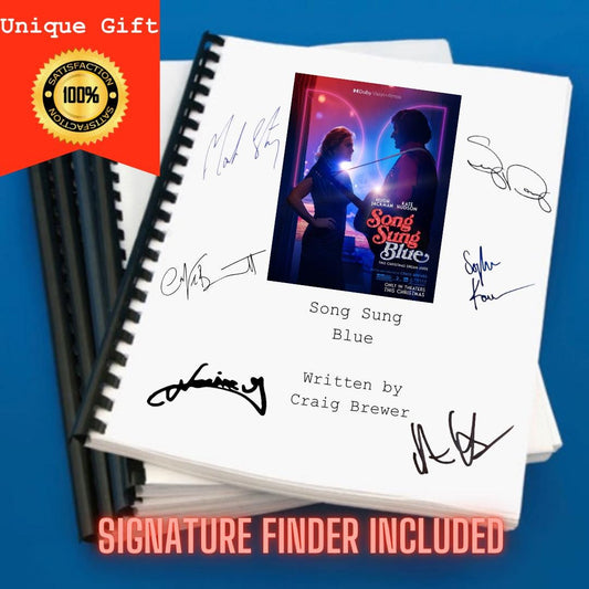 Song Sung Blue Movie Script Screenplay Gift for Film Buffs Gift for Movie Lovers Gift Idea Movie Memorabilia Gift for Friend Gift Ideas