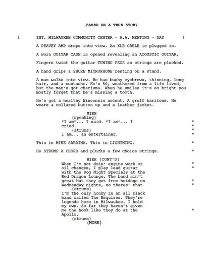 Song Sung Blue Movie Script Screenplay Gift for Film Buffs Gift for Movie Lovers Gift Idea Movie Memorabilia Gift for Friend Gift Ideas