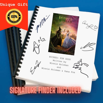 Wicked For Good Movie Script Screenplay Gift for Film Buffs Gift for Movie Lovers Gift Idea Movie Memorabilia Gift for Friend Gift Ideas