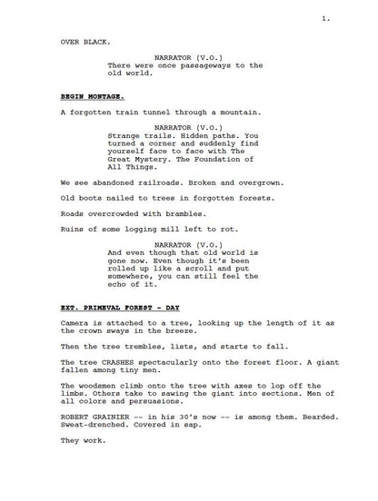 Train Dreams Movie Script Screenplay Gift for Film Buffs Gift for Movie Lovers Gift Idea Movie Memorabilia Gift for Friend Gift Ideas