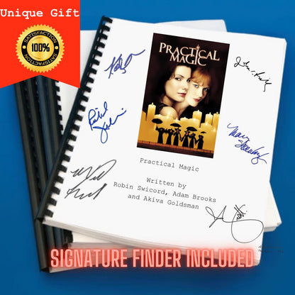 Practical Magic Movie Script Screenplay Gift for Film Buffs Gift for Movie Lovers Gift Idea Movie Memorabilia Gift for Friend Gift Ideas