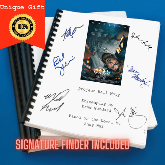 Project Hail Mary Movie Script Screenplay Gift for Film Buffs Gift for Movie Lovers Gift Idea Movie Memorabilia Gift for Friend Gift Ideas