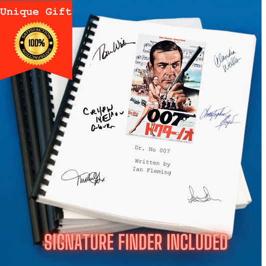 Dr. No 007 James Bond Movie Script: Ian Fleming Screenplay, Printed Reproductions