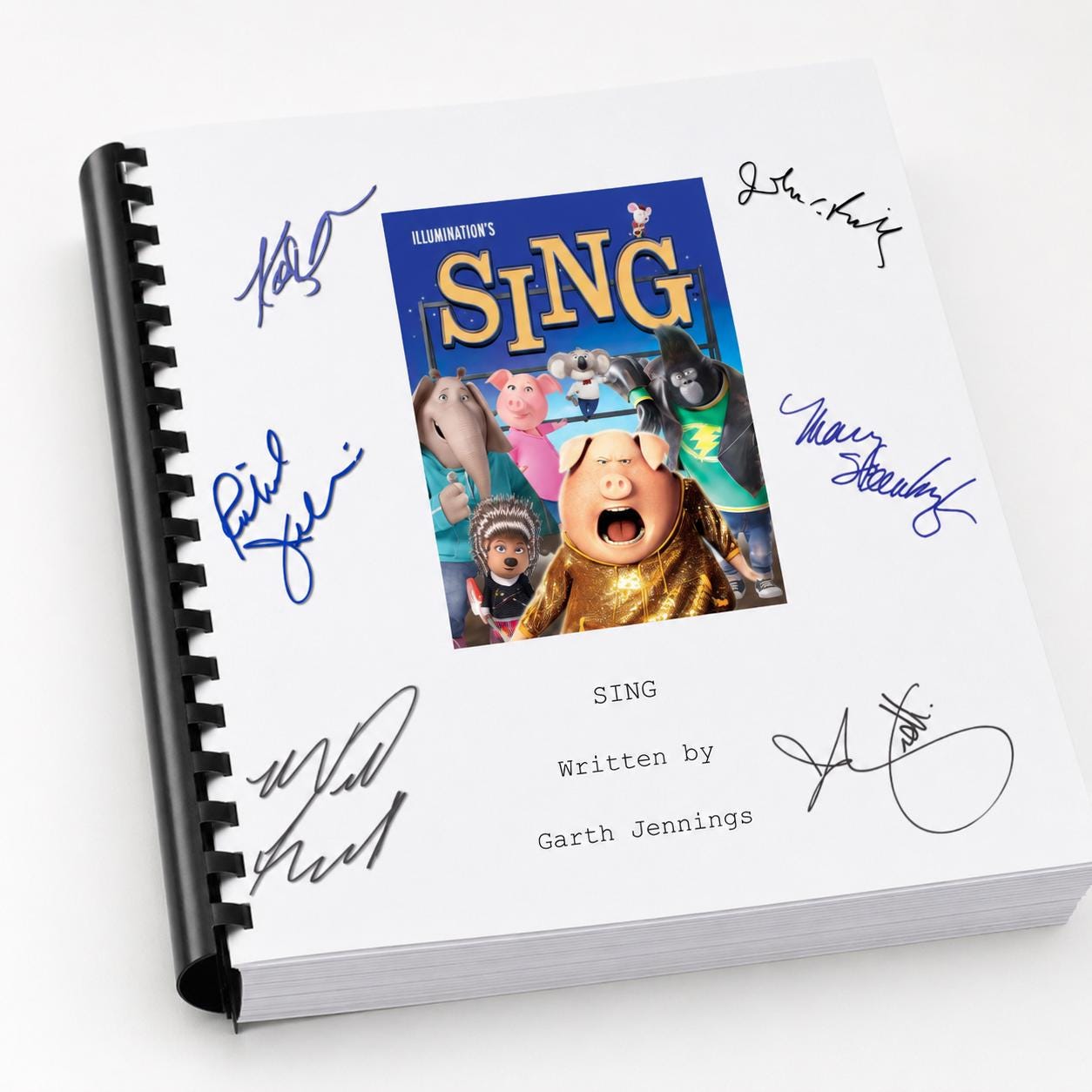 SING Movie Script Screenplay Gift for Film Buffs Gift for Movie Lovers Gift Idea Movie Memorabilia Gift for Friend Gift Ideas