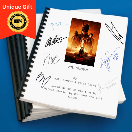 The Batman Movie Script Screenplay Gift for Film Buffs Gift for Movie Lovers Gift Idea Movie Memorabilia Gift for Friend Gift Ideas Gifts