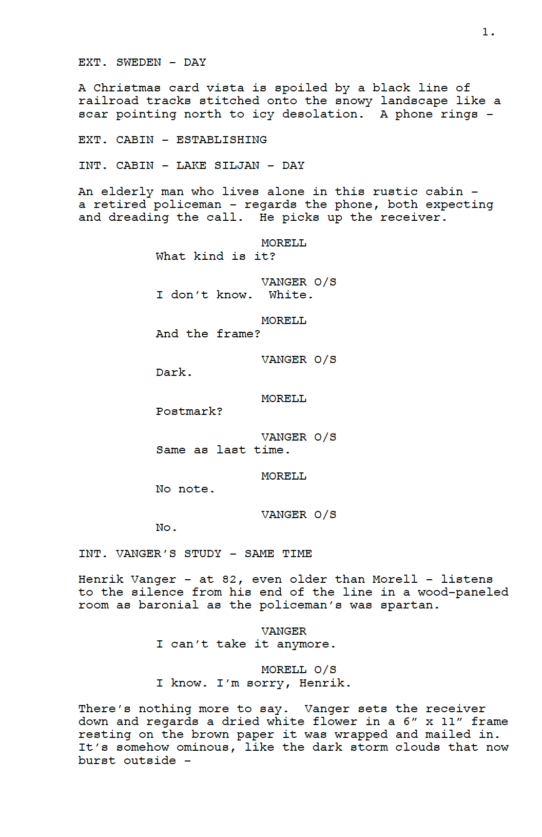 The Girl with the Dragon Tattoo Movie Script Screenplay Gift for Film Buffs Gift for Movie Lovers Gift Idea Movie Memorabilia Gift Ideas