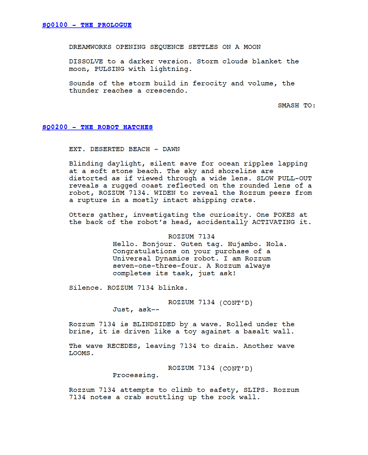 Wild Robot Movie Script Screenplay Gift for Film Buffs Gift for Movie Lovers Gift Idea Movie Memorabilia Gift for Friend Gift Ideas Gift